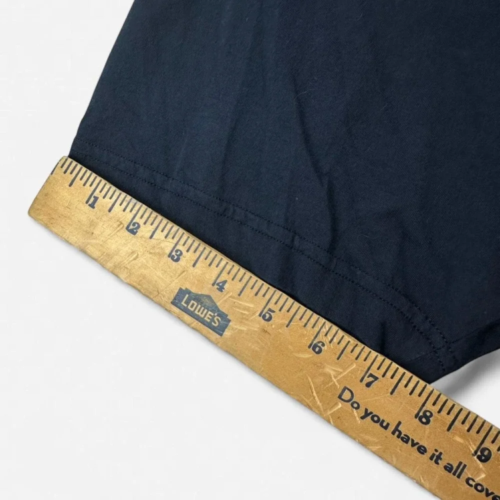 Structure Mens Graphic T-Shirt XL Navy Blue Cotton Compass Shield Print Tee